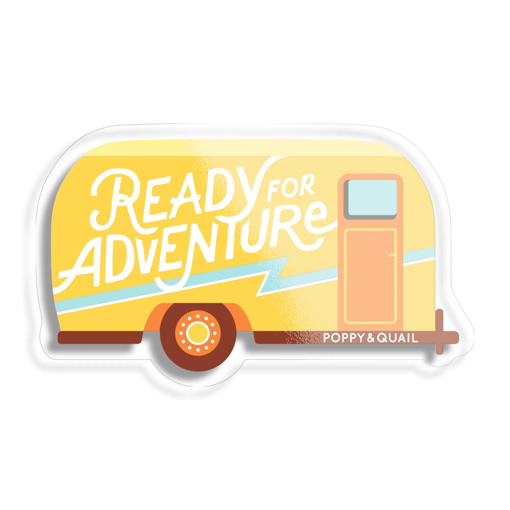Adventure Trailer - READY FOR ADVENTURE Sticker