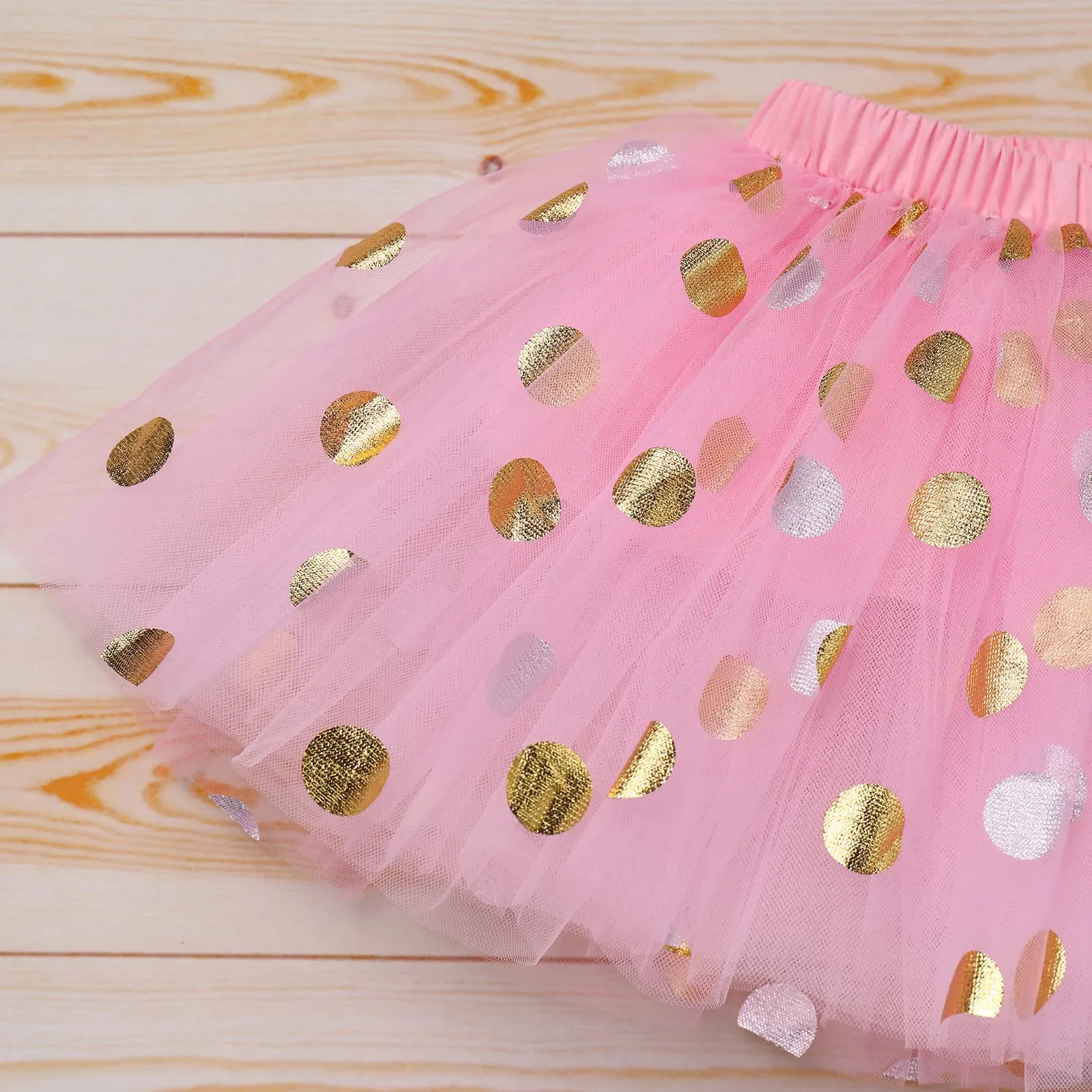 Baby Girl 1st Birthday Outfit Long Sleeve Polka Dots Romper Tutu Skirt Mouse Ears Headband Fancy Dress up Costume Winter Fall Dress Clothes Set for Cake Smash Photo Shoot Pink 1st Birthday 1 Year