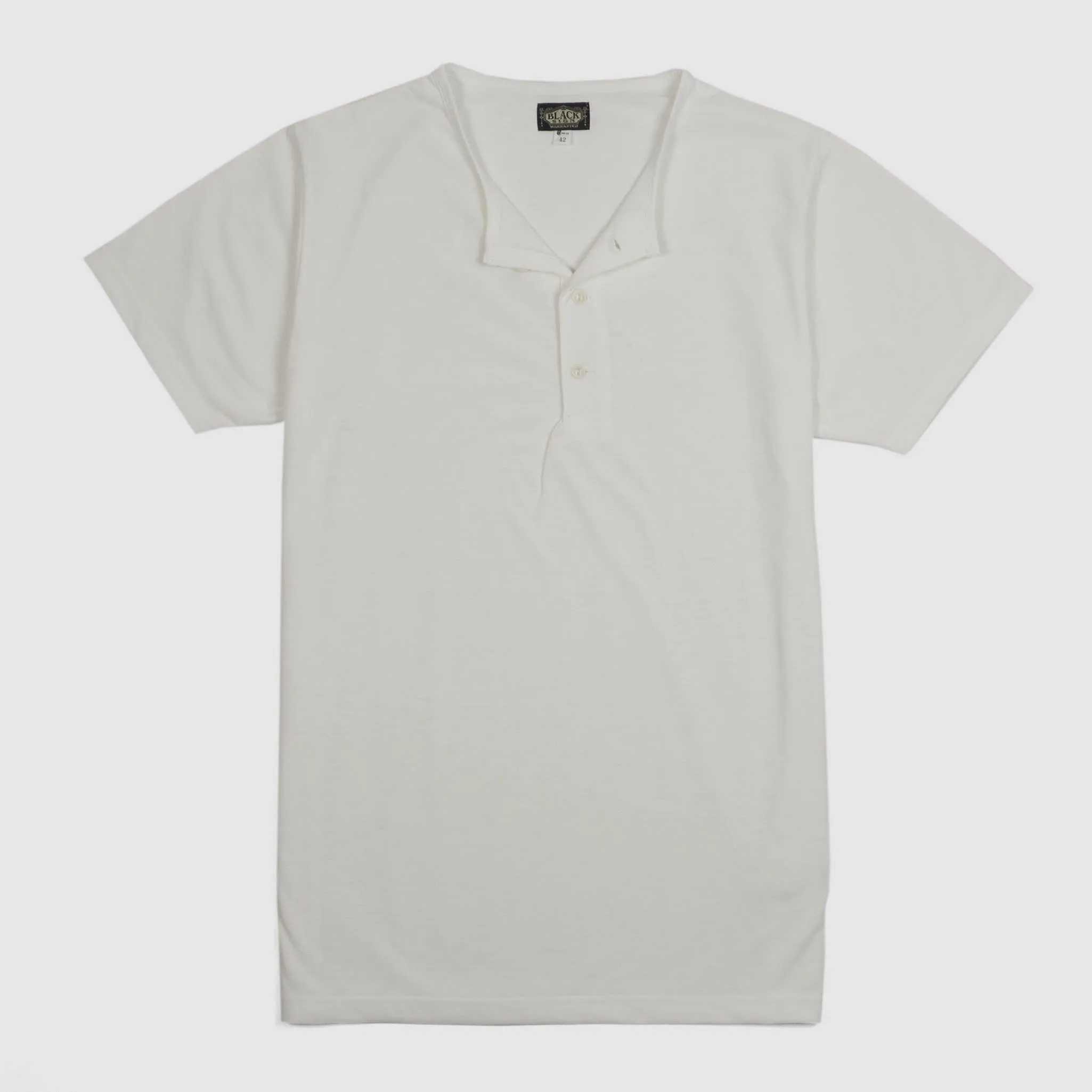 Black Sign Short Sleeve Henley T-Shirt