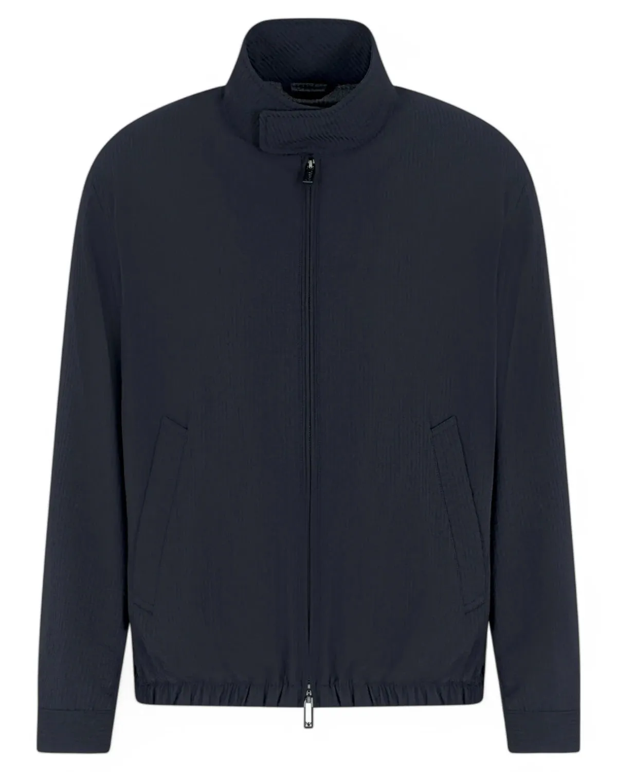 Blouson in Nylon Seersucker Leggero con Zip