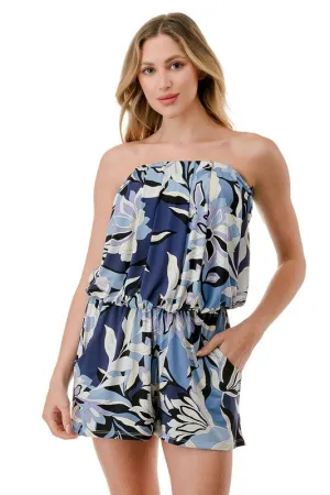 Blue Tropics Romper
