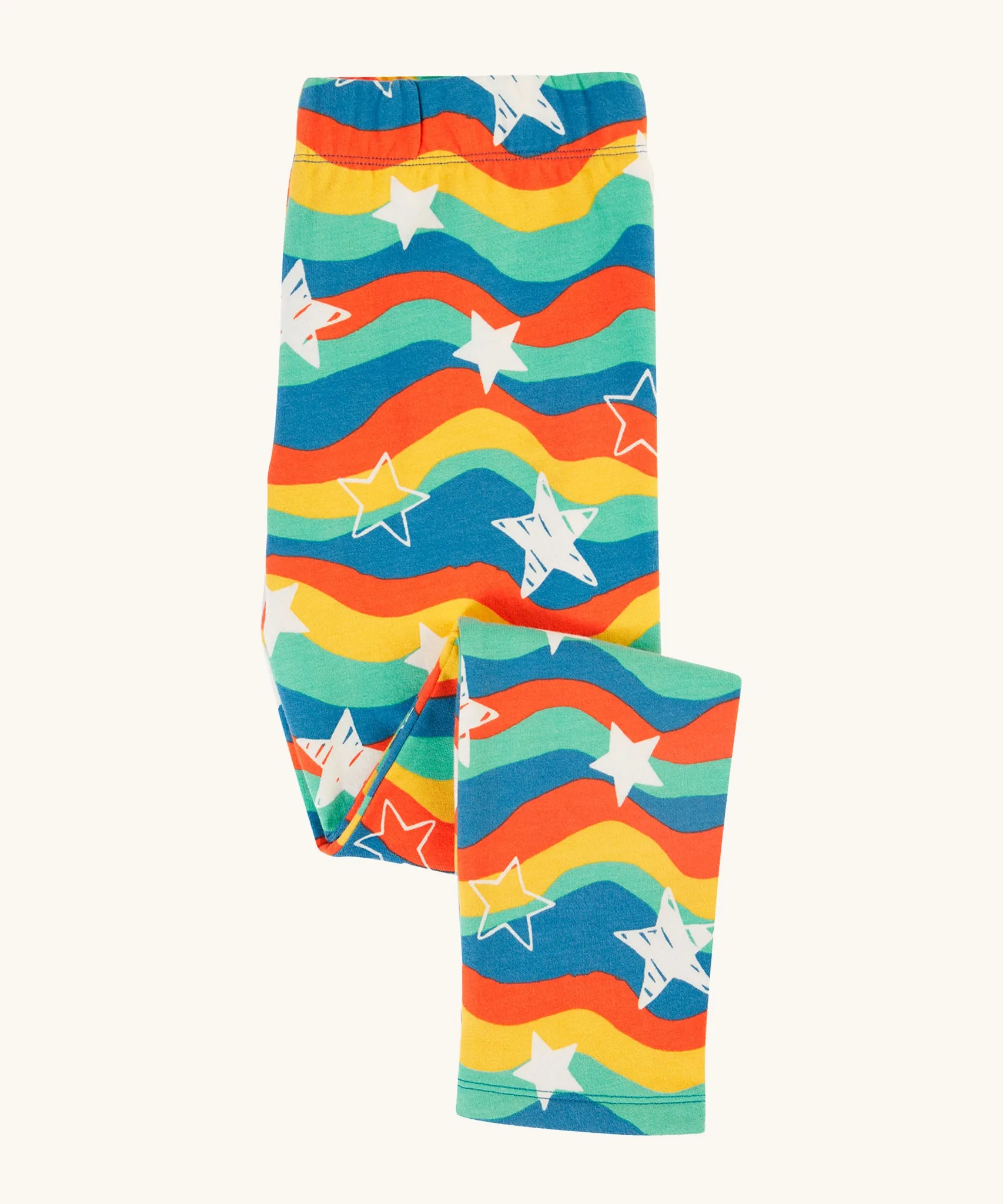 Frugi Cosy Leggings - Wavy Stars
