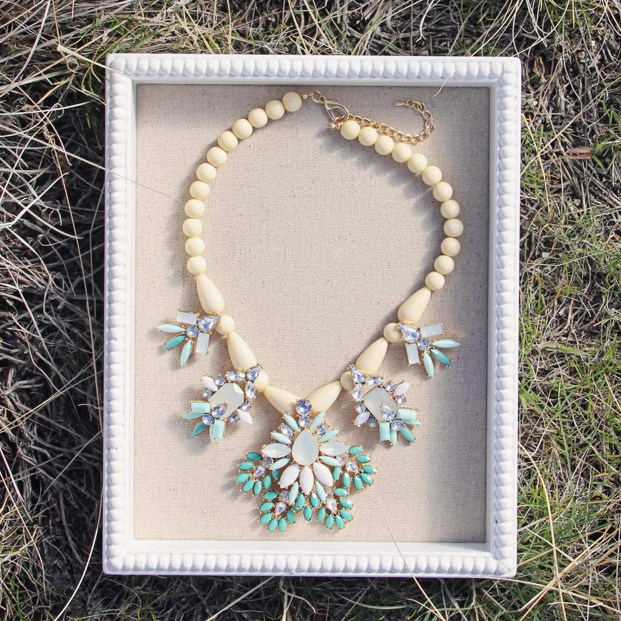 Hive & Honey Necklace in Turquoise