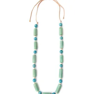 Izzie Necklace: Celeste/Turquoise