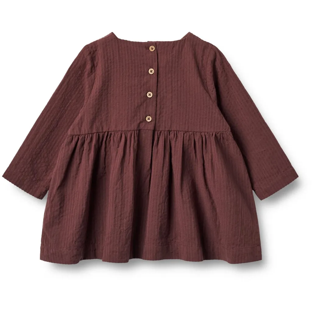Kjole Gunvor | Baby - aubergine