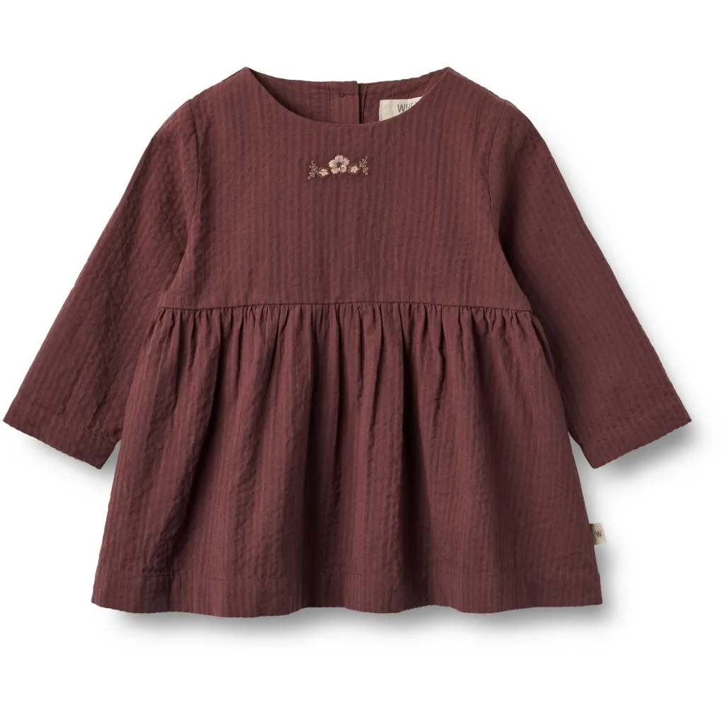 Kjole Gunvor | Baby - aubergine