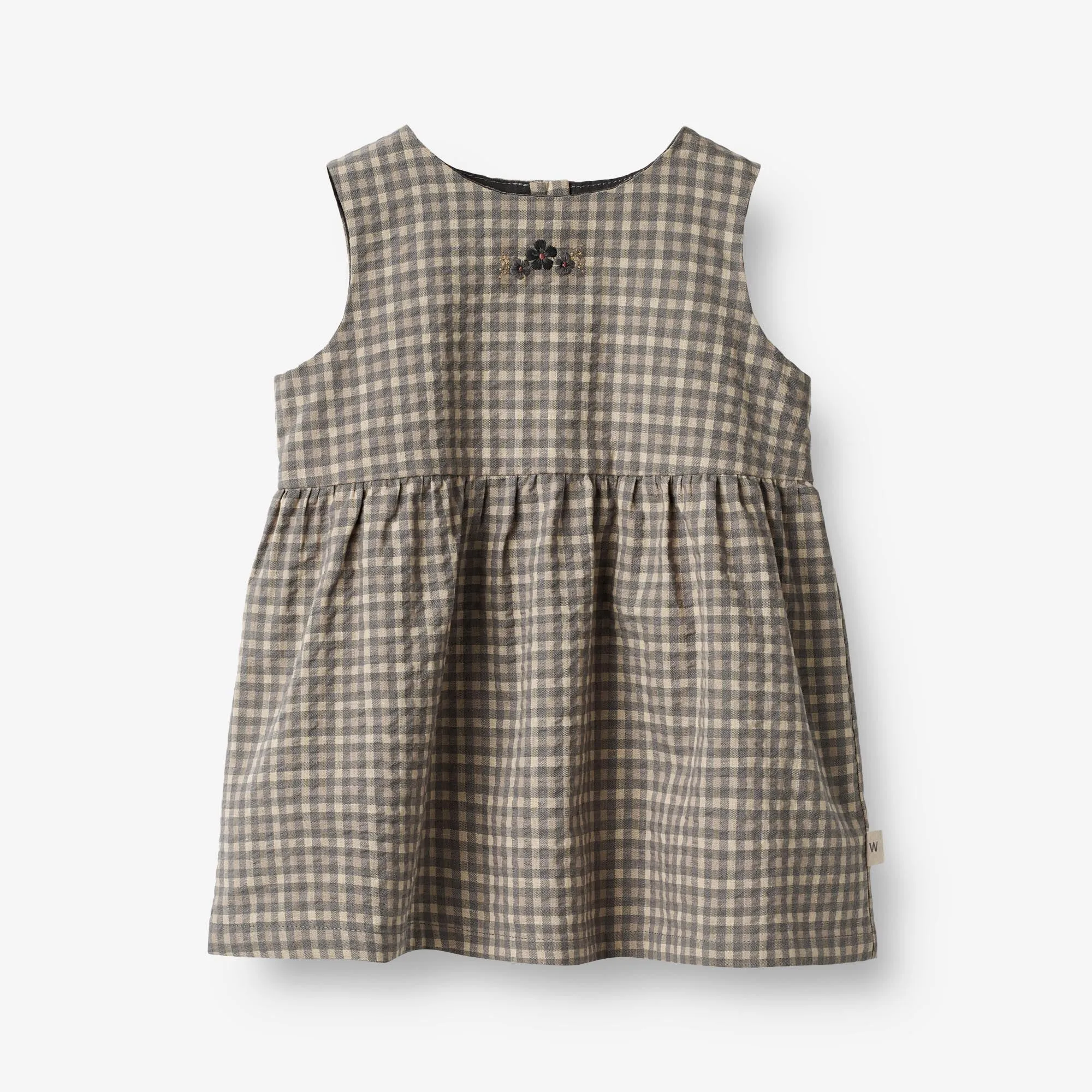 Kjole Louisa | Baby - autumn sky check