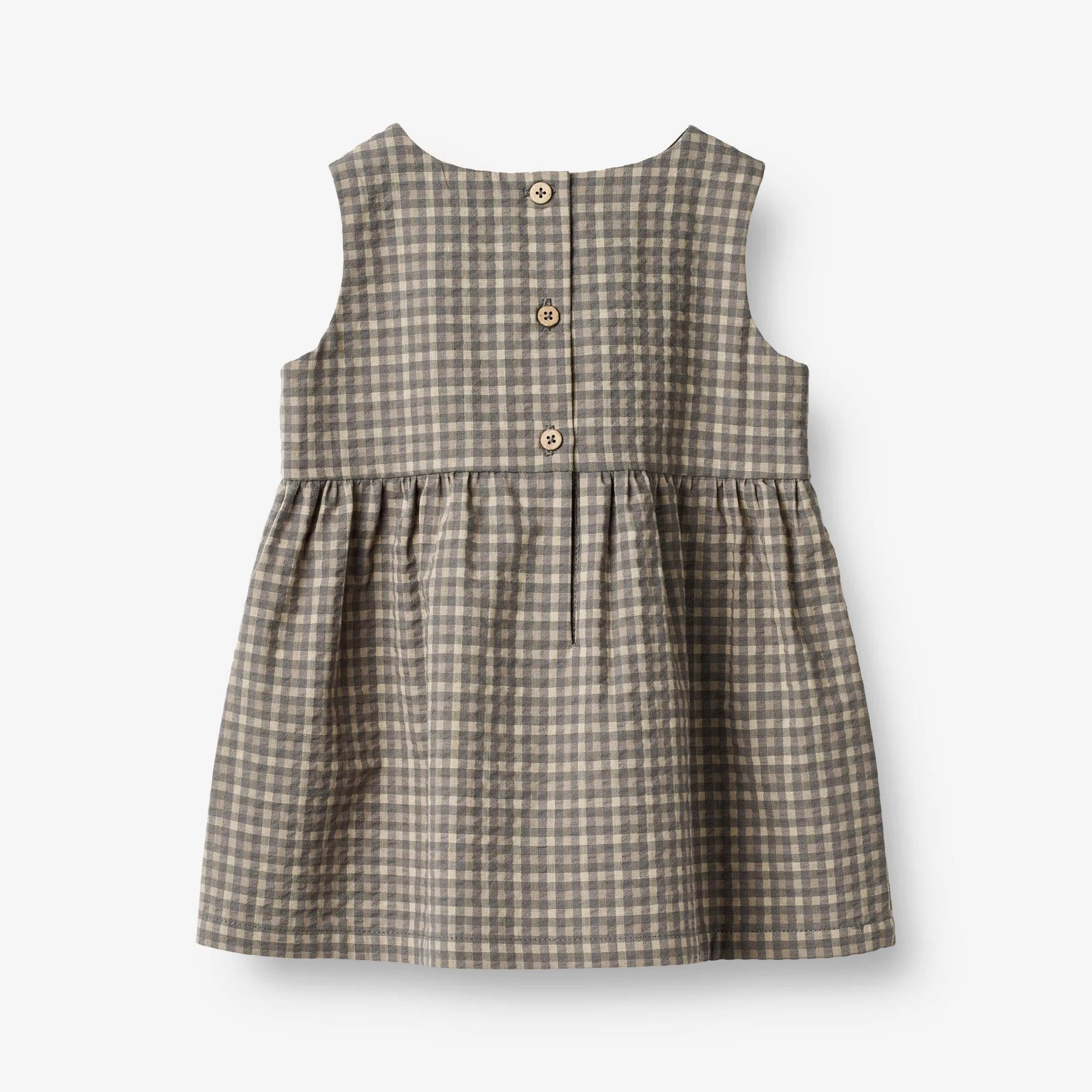 Kjole Louisa | Baby - autumn sky check