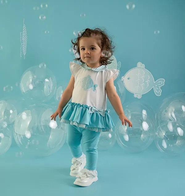 Little A - 'Little Fish' Leggings Set, Kyle