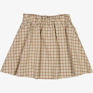 Nederdel Alisa - golden dove check