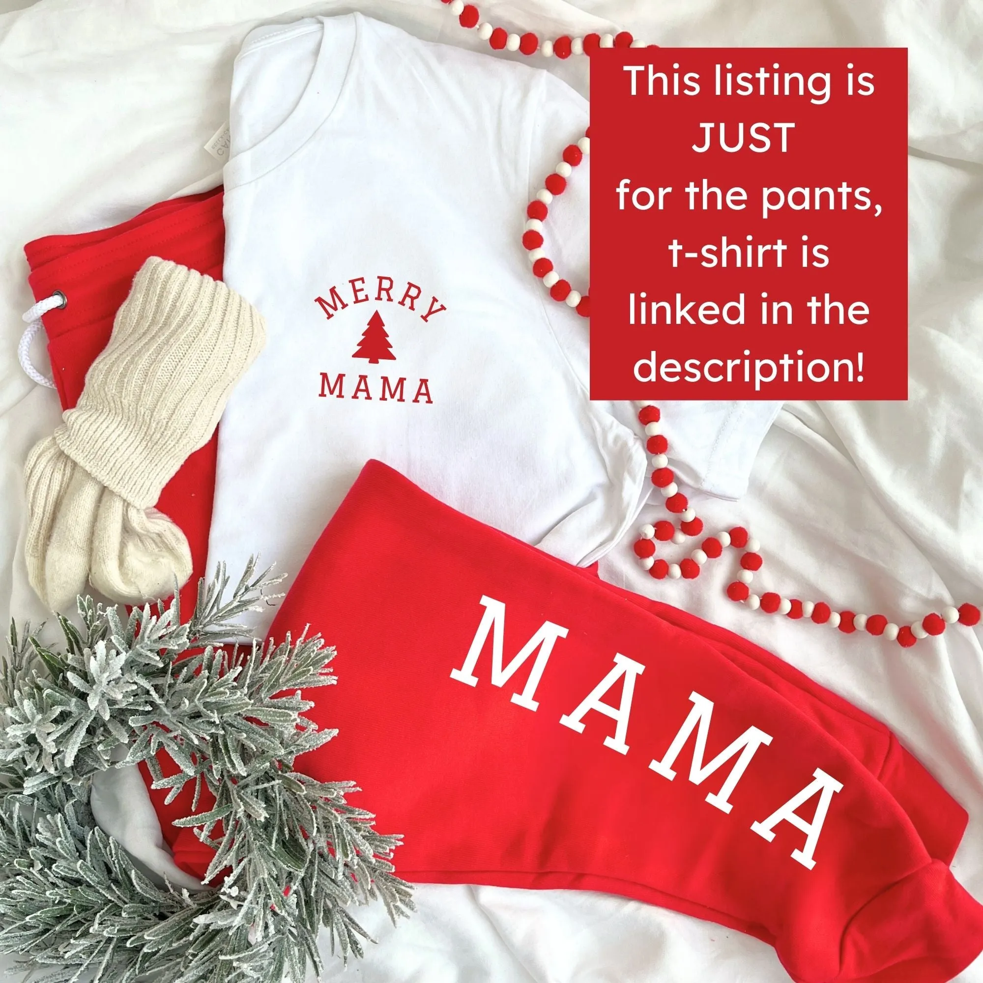 Personalized Bella and Canvas Christmas Joggers