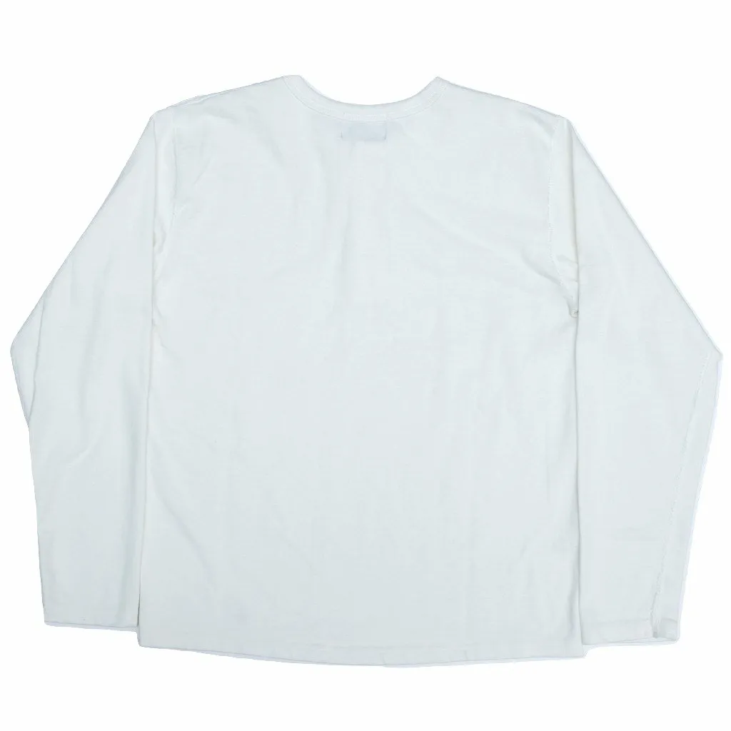 Pre-Order: Studio DArtisan Suvin Gold Long Sleeve Henley Shirt – Classic White