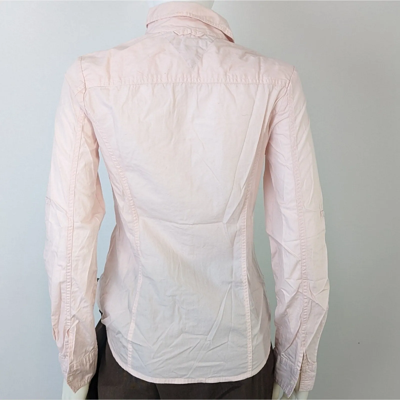Tommy Hilfiger Pale Pink Button Front Shirt XS