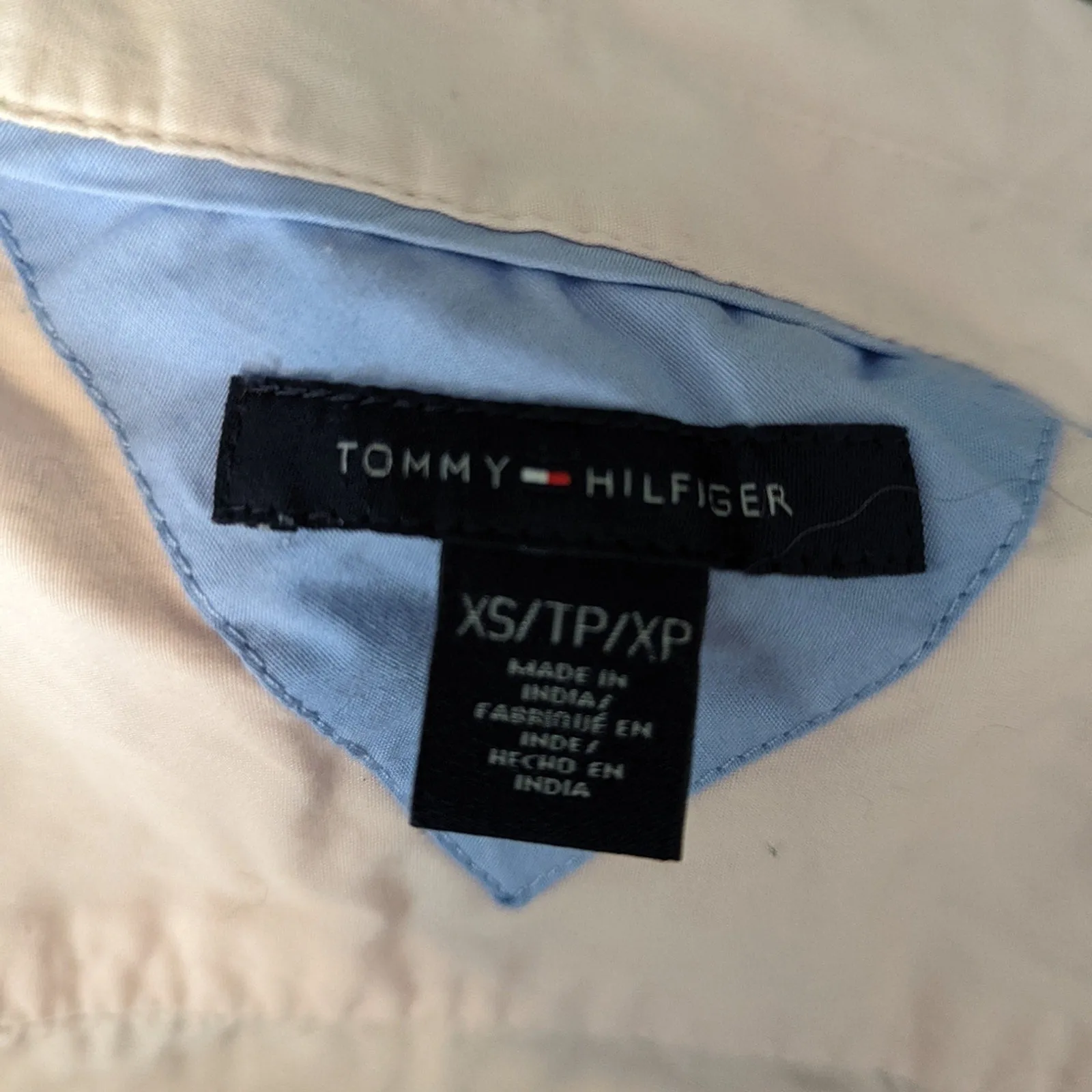 Tommy Hilfiger Pale Pink Button Front Shirt XS