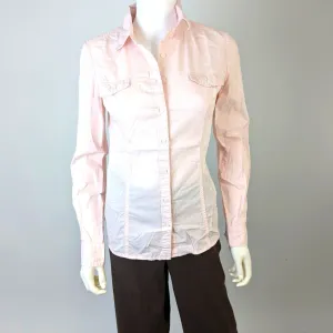 Tommy Hilfiger Pale Pink Button Front Shirt XS