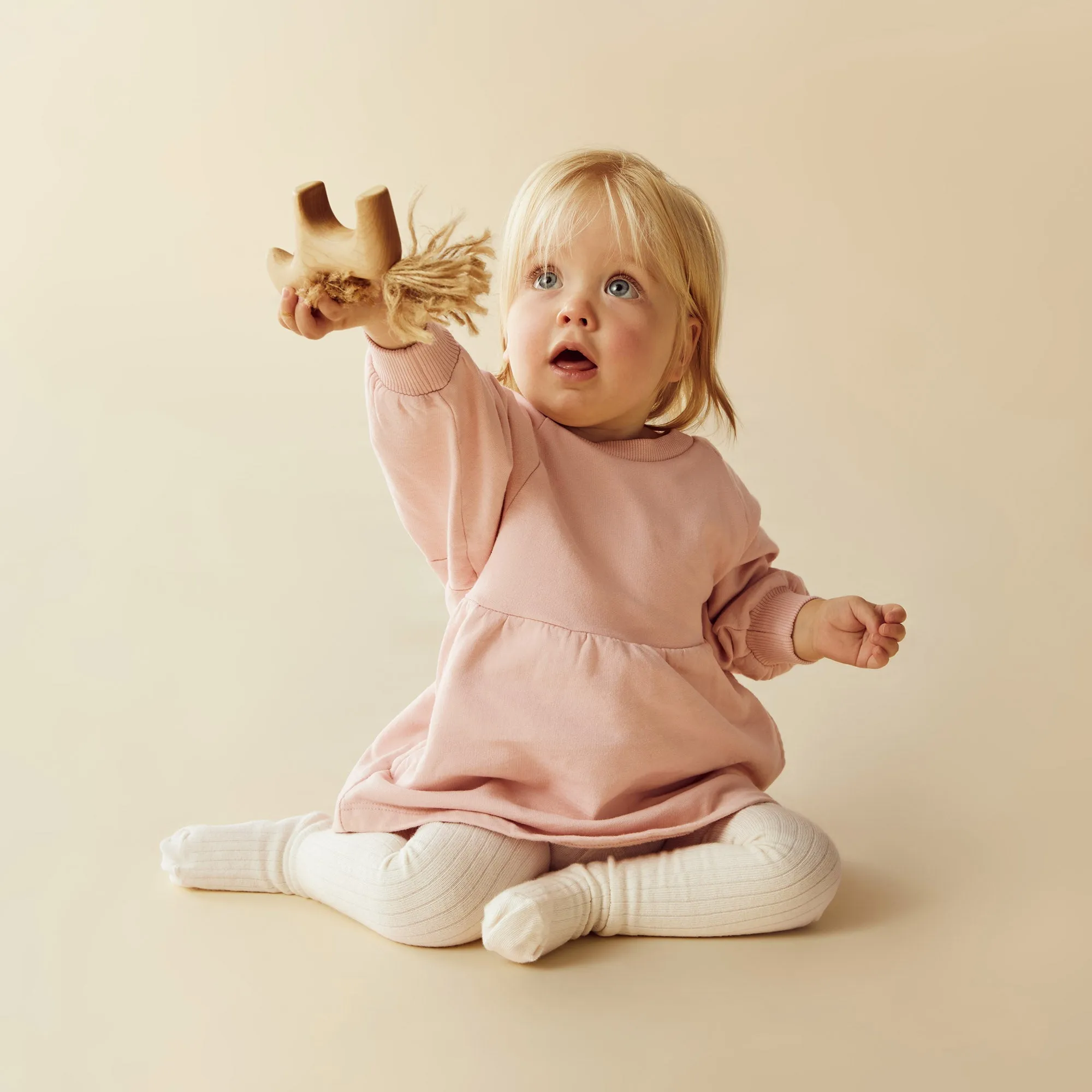 Wilson & Frenchy - Blush Pink Organic Terry Sweat Dress