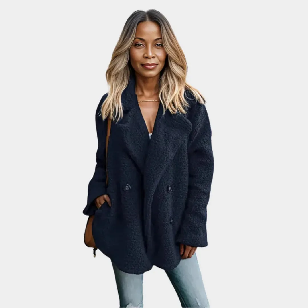 Womens Fluffy Teddy Coat  Warm Artificial Fleece, Winter Jacket, Cozy Fit, Multiple Colors