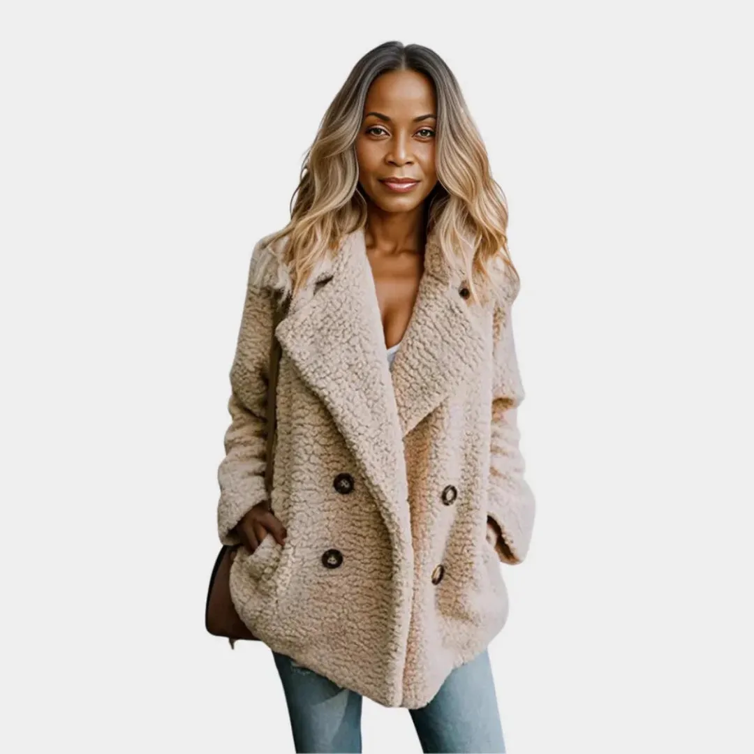 Womens Fluffy Teddy Coat  Warm Artificial Fleece, Winter Jacket, Cozy Fit, Multiple Colors