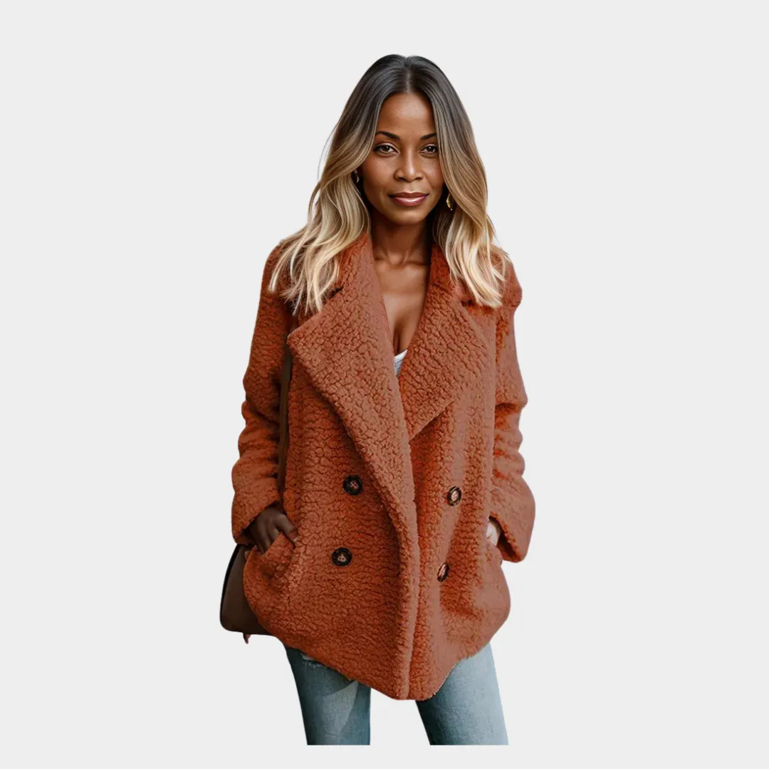 Womens Fluffy Teddy Coat  Warm Artificial Fleece, Winter Jacket, Cozy Fit, Multiple Colors