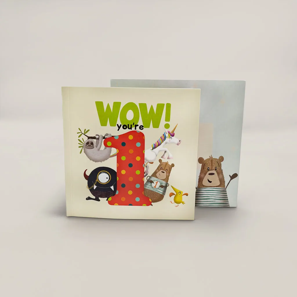 Wow You're 1! Bertie's Personalised First Birthday Balloon Gift Set